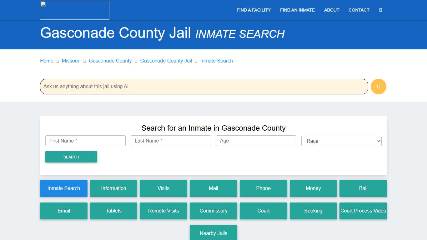 Gasconade County Inmate Search & Roster Find Inmates MO