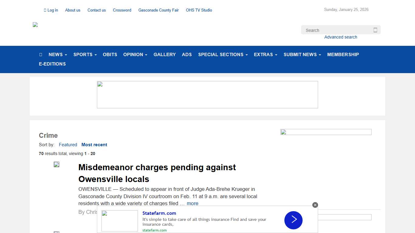 Crime Gasconade County Republican